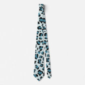 Cravate Empreinte de léopard, Spots de léopard, Leopard bl (Devant)