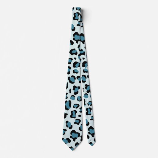 Cravate Empreinte de léopard, Spots de léopard, Leopard bl (Devant)