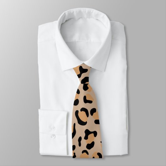 Cravate Empreinte de léopard, Spots de léopard, Leopard Br (Attaché)