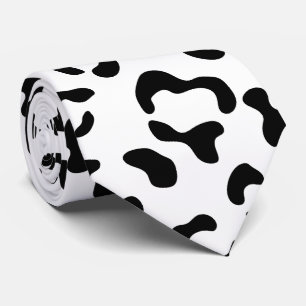 Cravate Empreinte de léopard, Zones Léopard, Noir Et Blanc