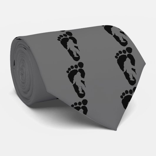 Cravate Empreinte de pas de Bigfoot (Roulé)