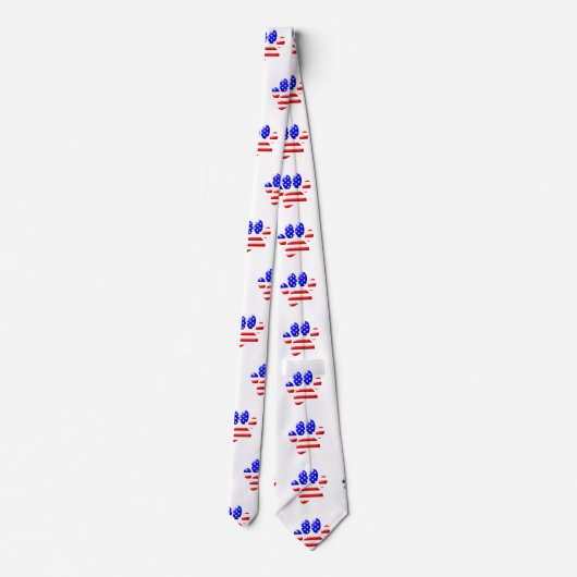 Cravate EMPREINTE DE PATTE américain du Drapeau (Dos)