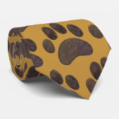 Cravate Empreinte de patte de chiot chic et tendance TOUTE (Roulé)