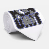 Cravate Empreinte de patte d'unité de la police K9 (Roulé)