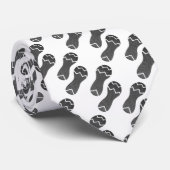 Cravate Empreinte des chaussures de course (Roulé)