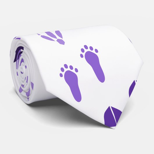 Cravate Empreintes hivernales (Roulé)