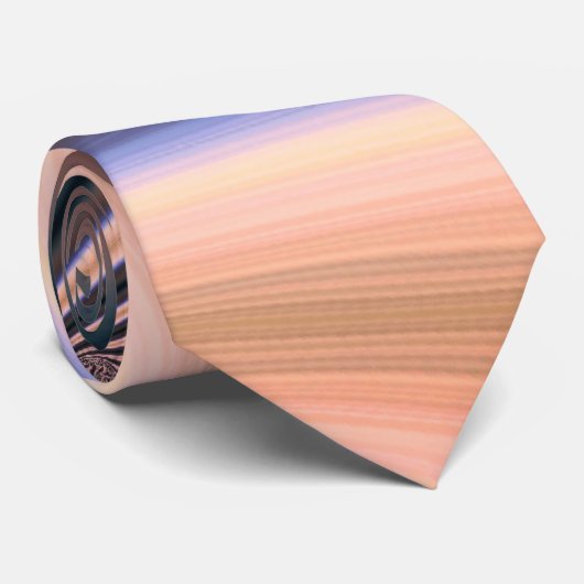 Cravate en acier bleu et bracelet (Roulé)