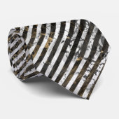 CRAVATE EN ARGENT NOIR EN MARBRE FRAPPÉ (Roulé)