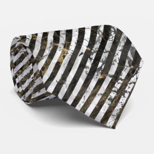 CRAVATE EN ARGENT NOIR EN MARBRE FRAPPÉ