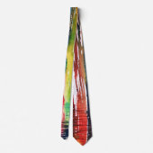 Cravate en art abstrait aquarelle (Dos)