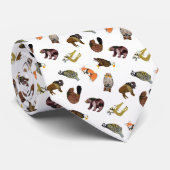 Cravate en bois de lancer de créature d'insigne (Roulé)