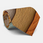 Cravate en bois peint (Roulé)