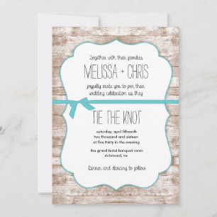 Cravate en bois rustique Le Faire-part de mariage 