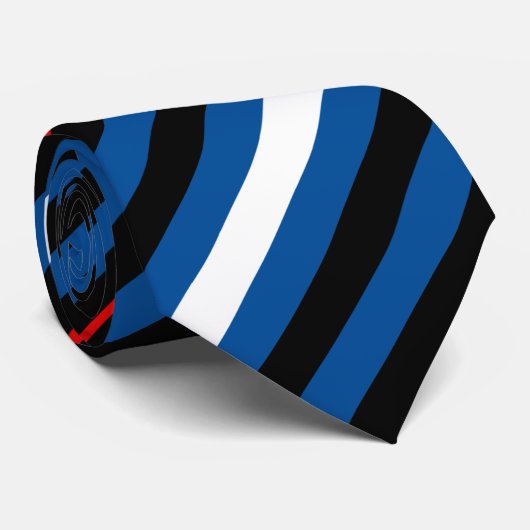 Cravate en cuir de drapeau (Roulé)