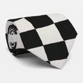 Cravate en damier ! Amuse-toi bien ! (Roulé)