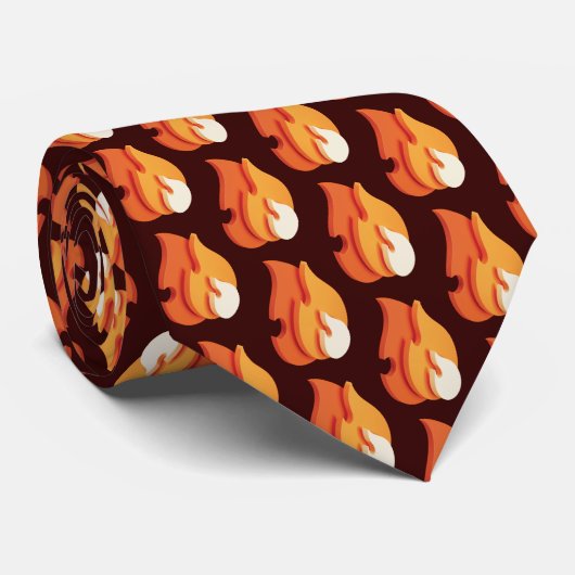 Cravate En feu (Icône Flames 3D) (Roulé)