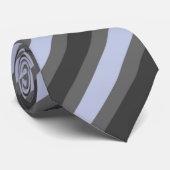 Cravate en Gris Bleu Bleu pour hommes (Roulé)