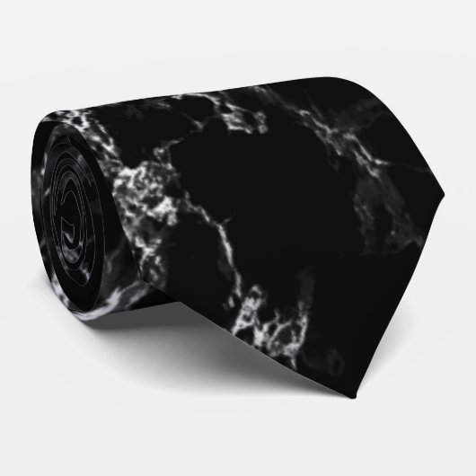 Cravate en marbre noir (Roulé)