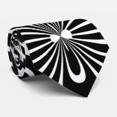 Cravate en noir et blanc (Roulé)