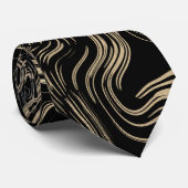 Cravate en or marbré (Roulé)