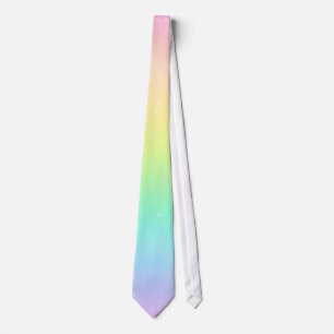 Cravate en pastel d'arc-en-ciel