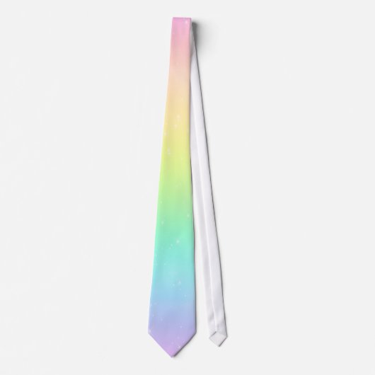 Cravate en pastel d'arc-en-ciel (Devant)