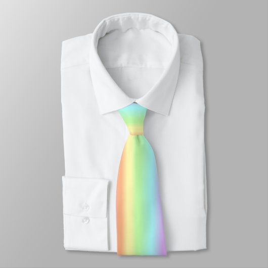 Cravate en pastel d'arc-en-ciel (Attaché)