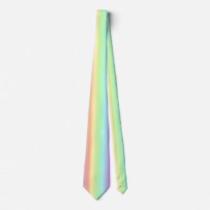 Cravate en pastel d'arc-en-ciel
