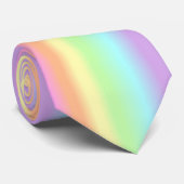 Cravate en pastel d'arc-en-ciel (Roulé)