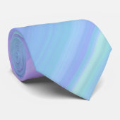 Cravate en pastel vert-bleu d'arc-en-ciel de (Roulé)