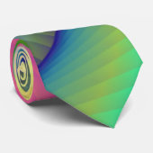 Cravate en spirale colorée de fractale (Roulé)