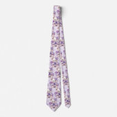 Cravate en Teddy Bear Violet Lilas (Devant)