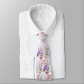 Cravate en Teddy Bear Violet Lilas (Attaché)