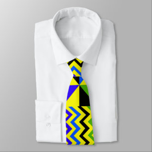Cravate en tissu Kente Jaune imprimé