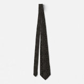 Cravate en tissu noir et blanc africainBoue (Dos)