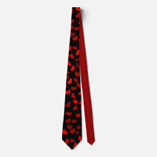 Cravate En Train De Te Tomber ! Les Coeurs rouges modernes
