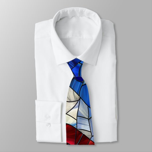 Cravate en verre à drapeau américain (Attaché)