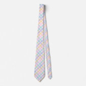 Cravate en vichy Plaids Coeurs Motif sans couture (Devant)