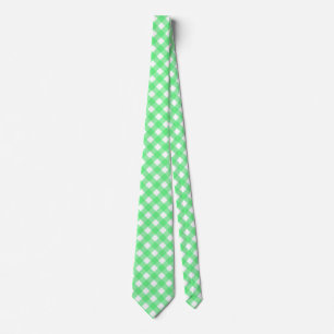 Cravate En vichy verte