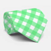 Cravate En vichy verte (Roulé)