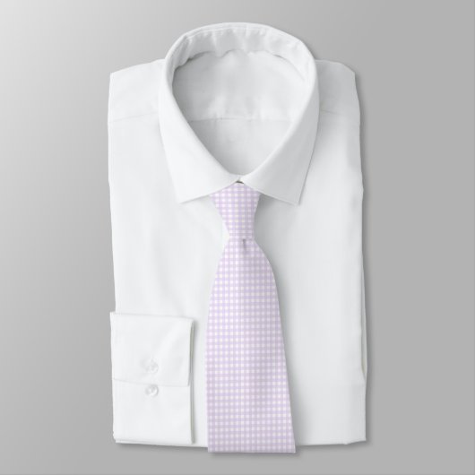 Cravate En vichy violet F & L (Attaché)