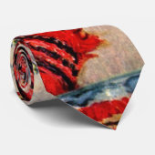 Cravate Encore de la vie avec Chrysanthemums par Claude Mo (Roulé)