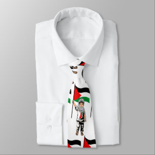 Cravate Enfant avec le drapeau de Keffiyeh Palestine