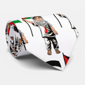 Cravate Enfant avec le drapeau de Keffiyeh Palestine (Roulé)