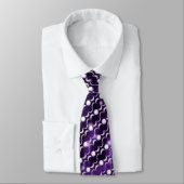 Cravate Enfant mauve lune (Attaché)