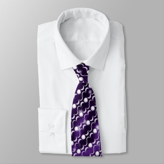 Cravate Enfant mauve lune (Attaché)