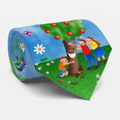 Cravate Enfants célébrant le TU B'Shevat plantant des (Roulé)