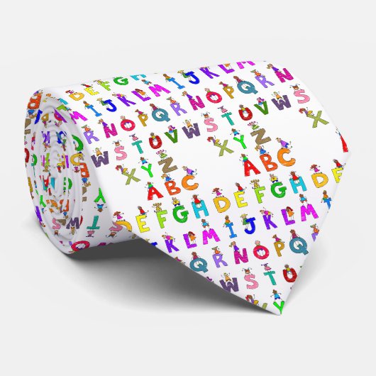 Cravate Enfants d'alphabet (Roulé)