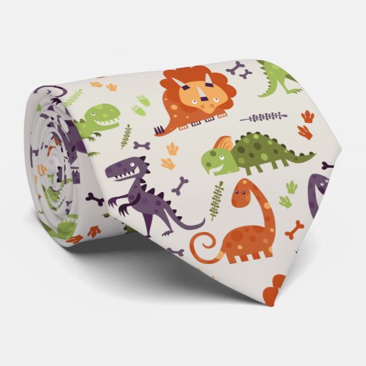 Cravate - Enfants Love Dinosaures (Roulé)