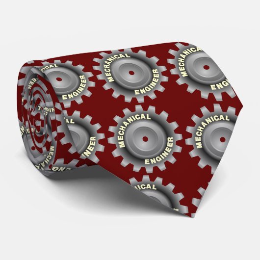 Cravate Engin mécanique Gray (Roulé)